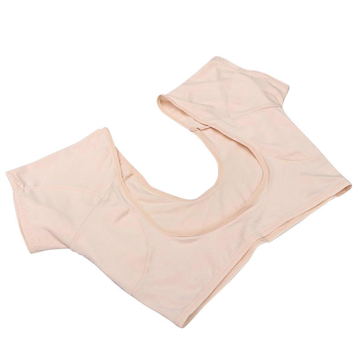 Reusable Underarm Sweat Pads For Women In Yellow Size M 7Pcs Designed For Jogging And Summer Activities