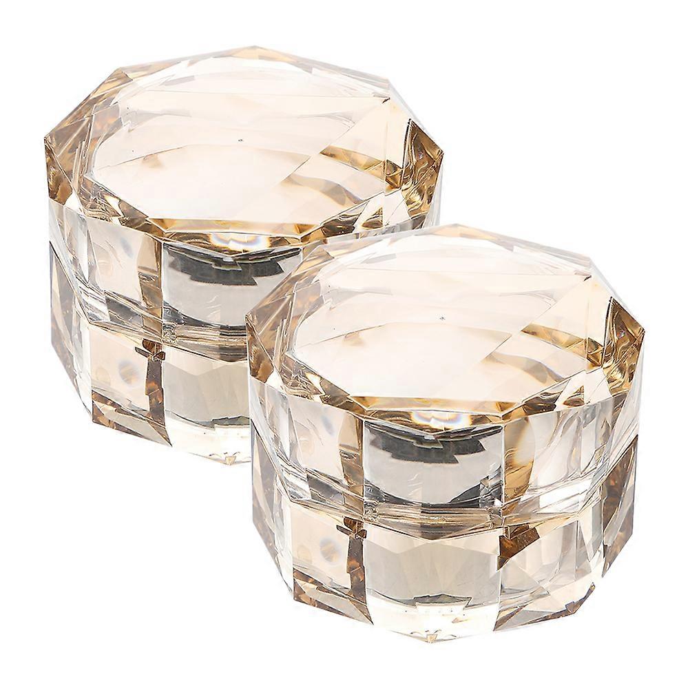 Travel Jars 8 Pcs Cosmetic Containers For Daily Use Beige Square Storage Pack With Sleek Design