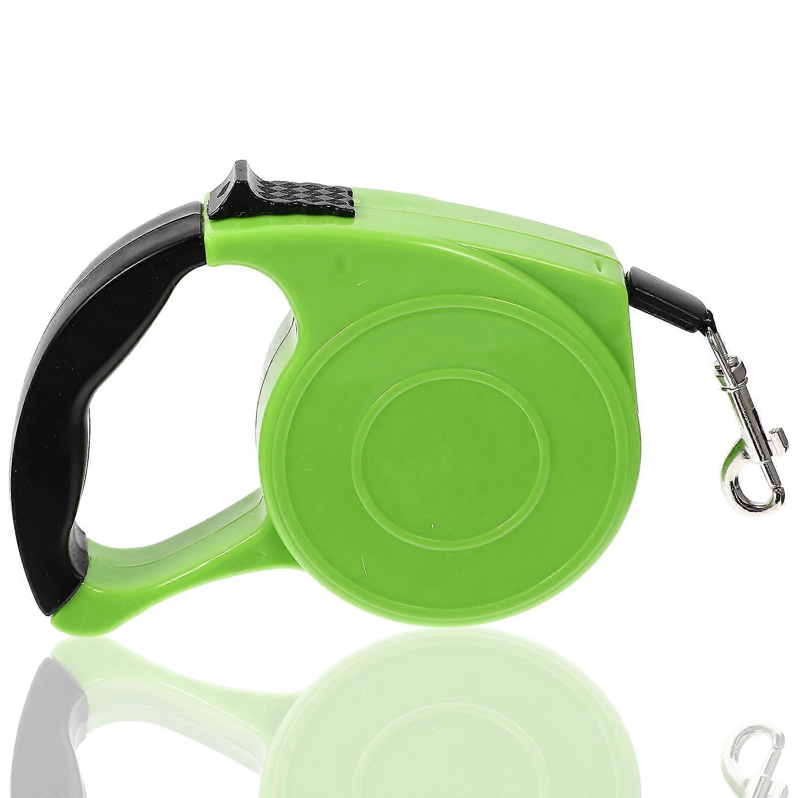 Outdoor Dog Leash 2Pcs Retractable Pet Dog Leash With Push Lock Lightweight Ideal For Walking Green