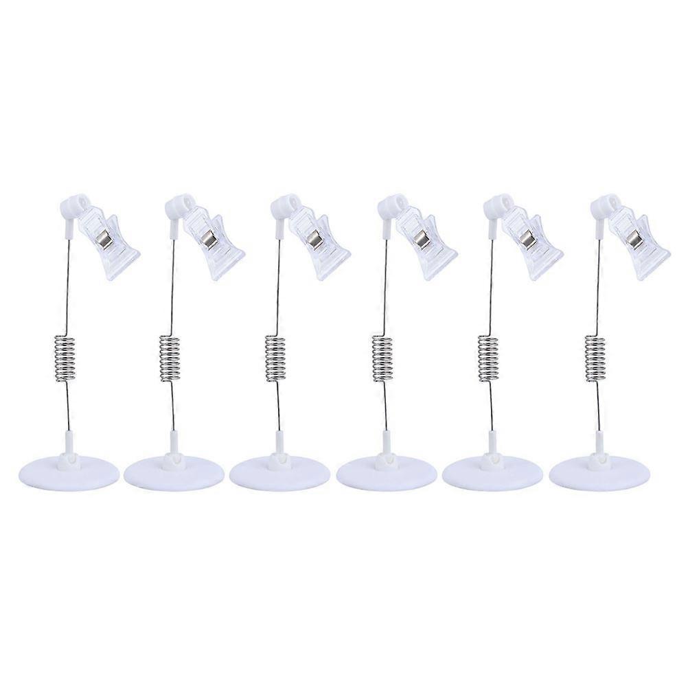 Sign Display Clips 6Pcs Portable Holders for Retail Display Exhibitions with Simple and Generous Appearance