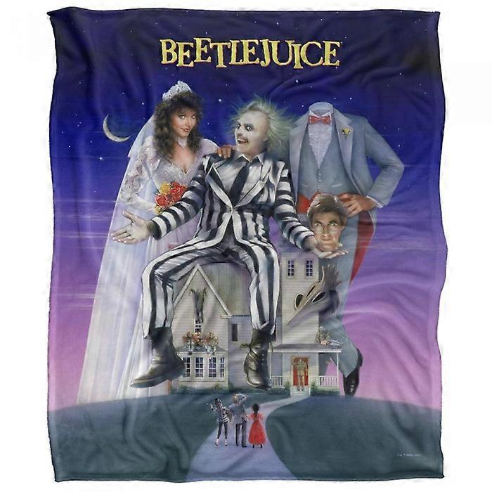 Beetlejuice Silky Poster Supersoft Blanket