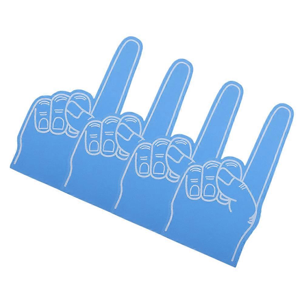 Eva Foam Finger Clappers for Cheering 8Pcs Team Spirit Blue Foam Hands