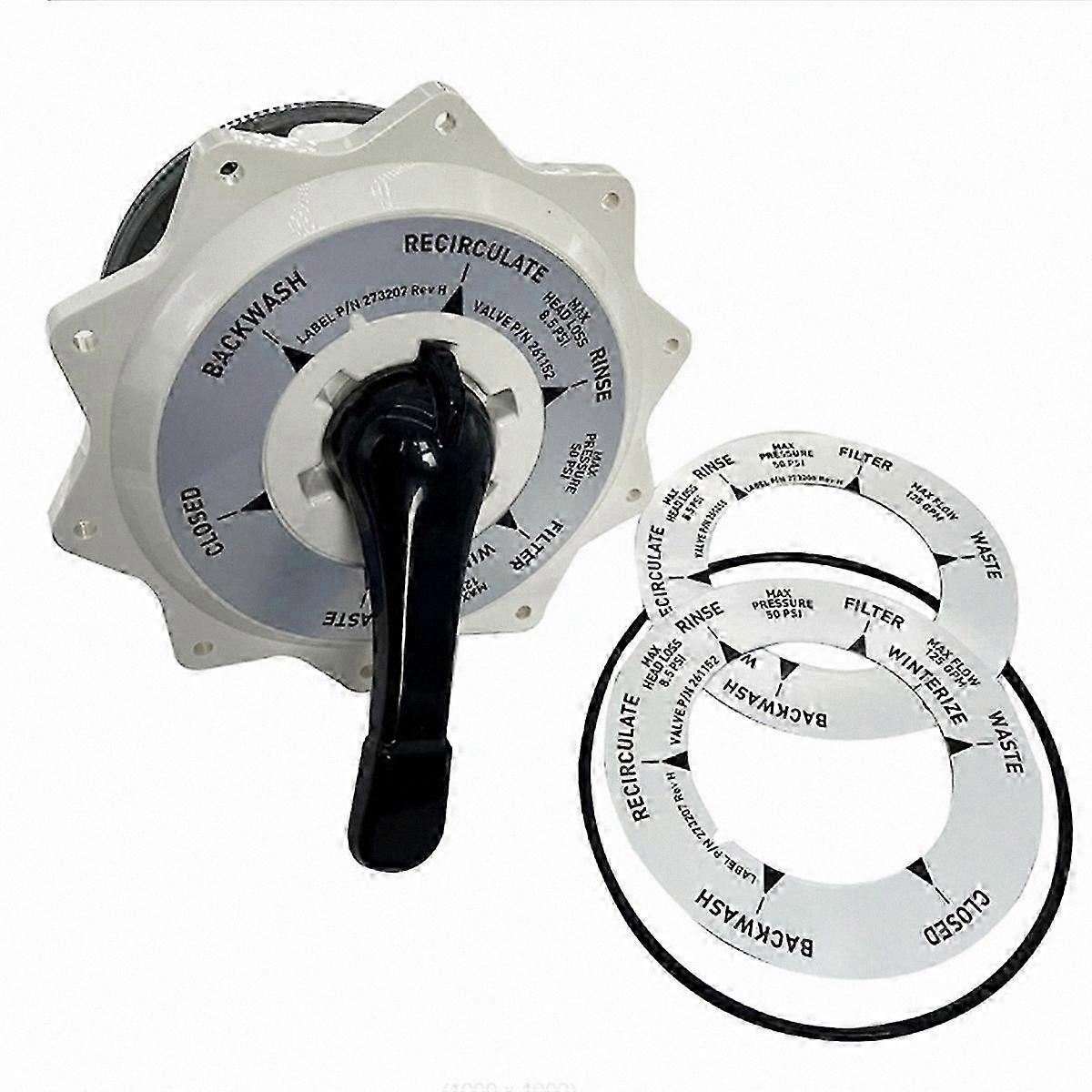 2-Inch Multi-Port Valve for Pool and Spa Systems with Top/Side Mount Options