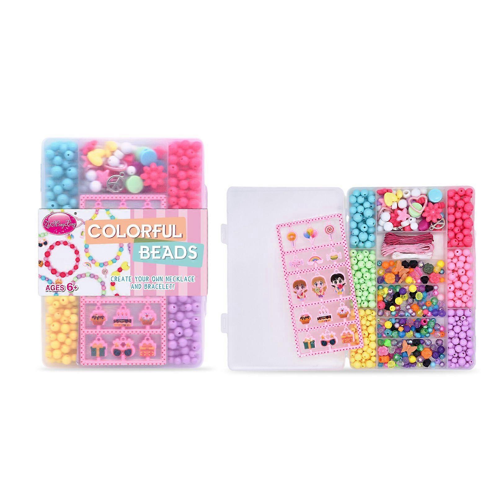 Pulsera de cuentas colorida para niños, DIY, combinación interactiva entre padres e hijos