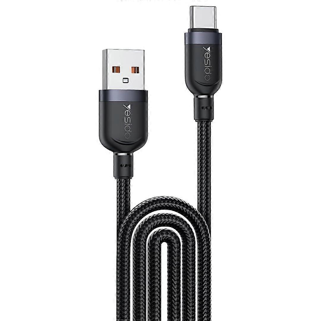 CA134C 18W USB-A to USB-C Braided Cable 3A Fast Charging 480Mbps Data Transfer Durable Nylon Charger for Apple Android Tablets
