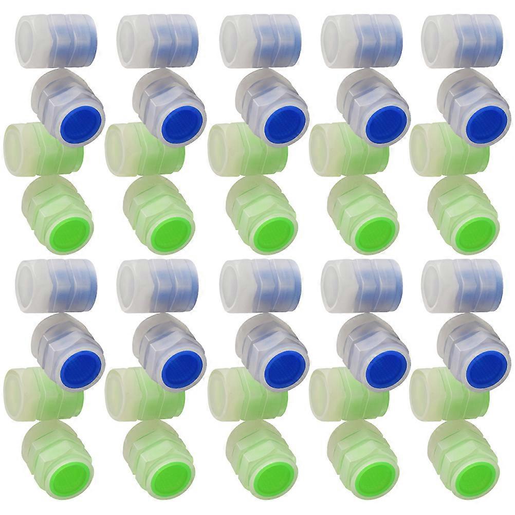 Luminous Tire Valves Caps for Motorcycle 200Pcs Multicolor Set