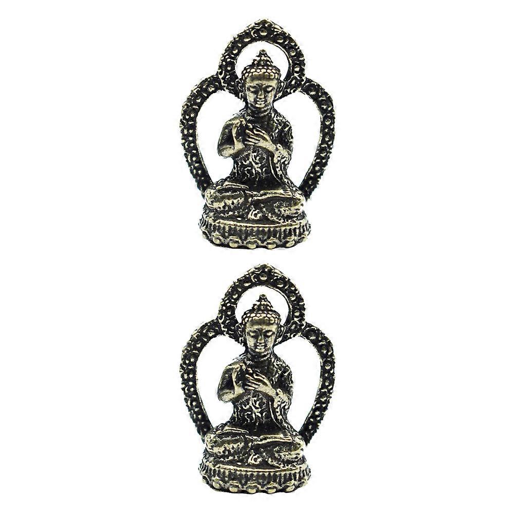 Brass Artifact 2Pcs Black Brass Creative Decor Home Ornament