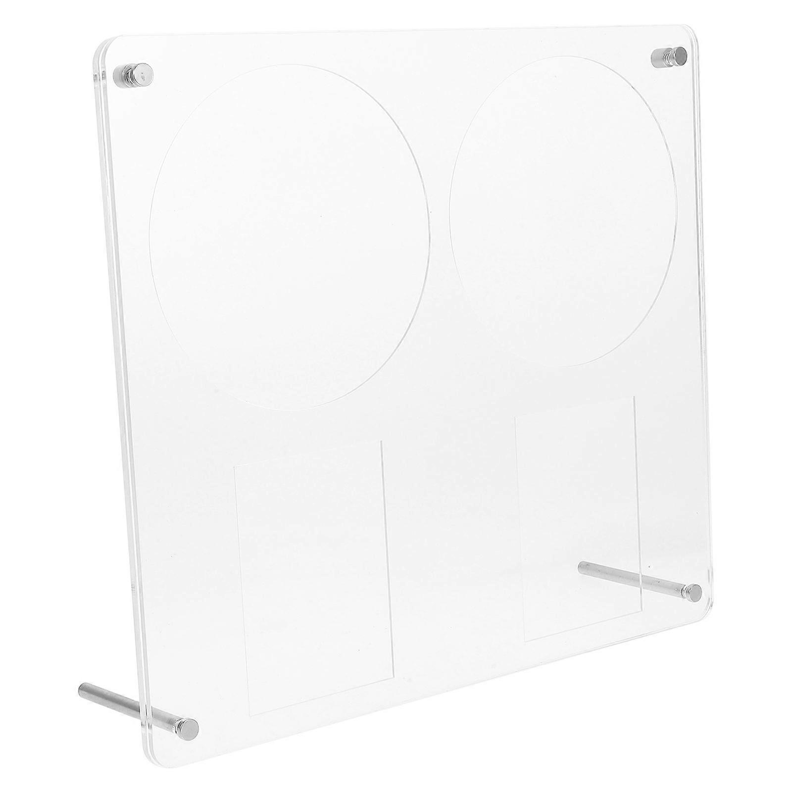 Acrylic Cd Holder Stand Transparent for Office Cd Display Case Groove Design