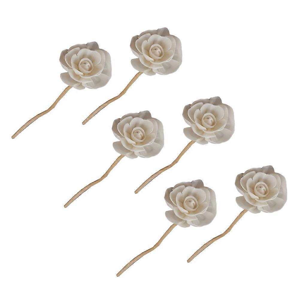 Natural Rattan Diffuser Sticks 6Pcs For Home Use Creating Relaxing Aromas In Beige 22x5cm