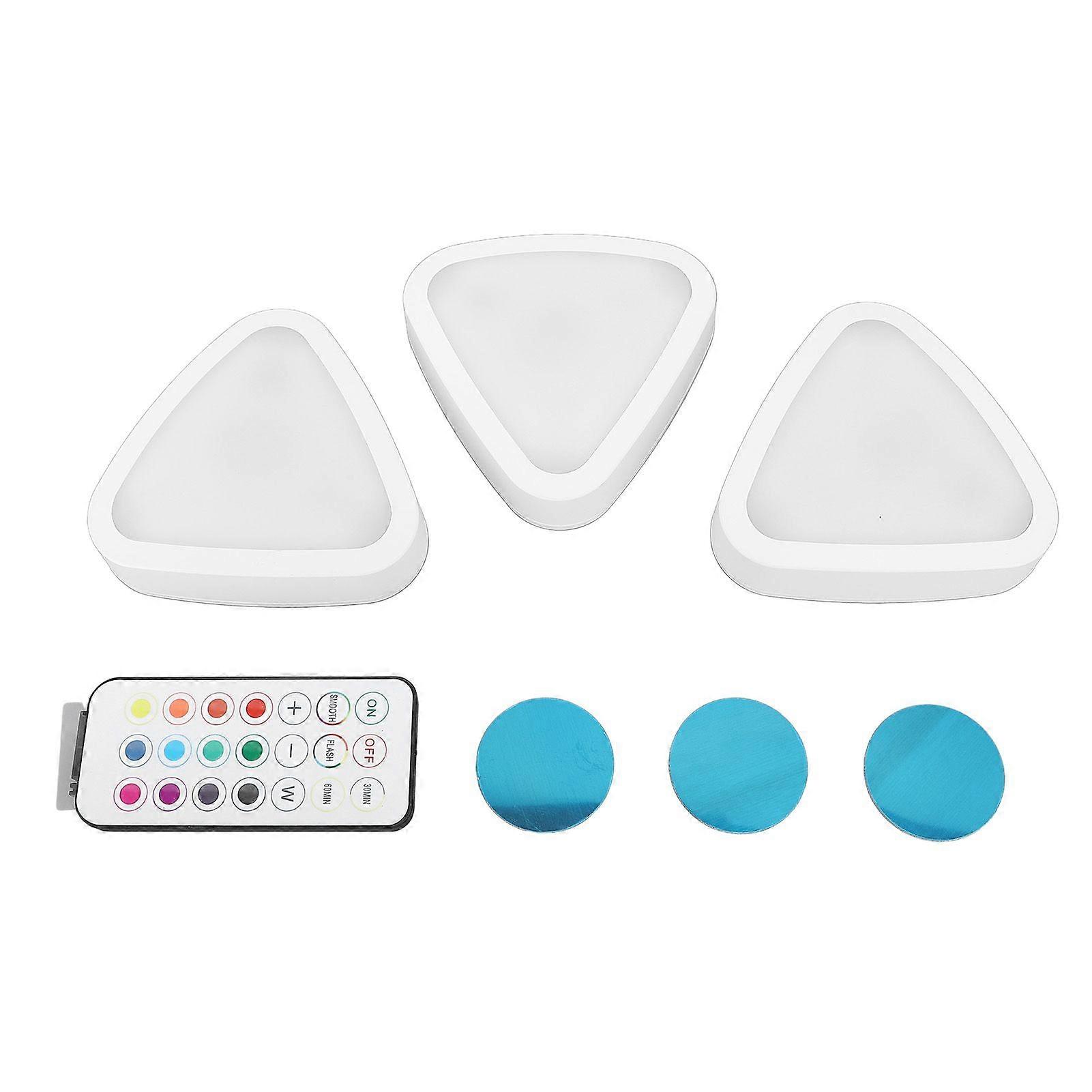 LED Remote Control Light Battery Operated Powered Portable Under Cabinet Lighting Wireless Dimmable RGB Closet Light