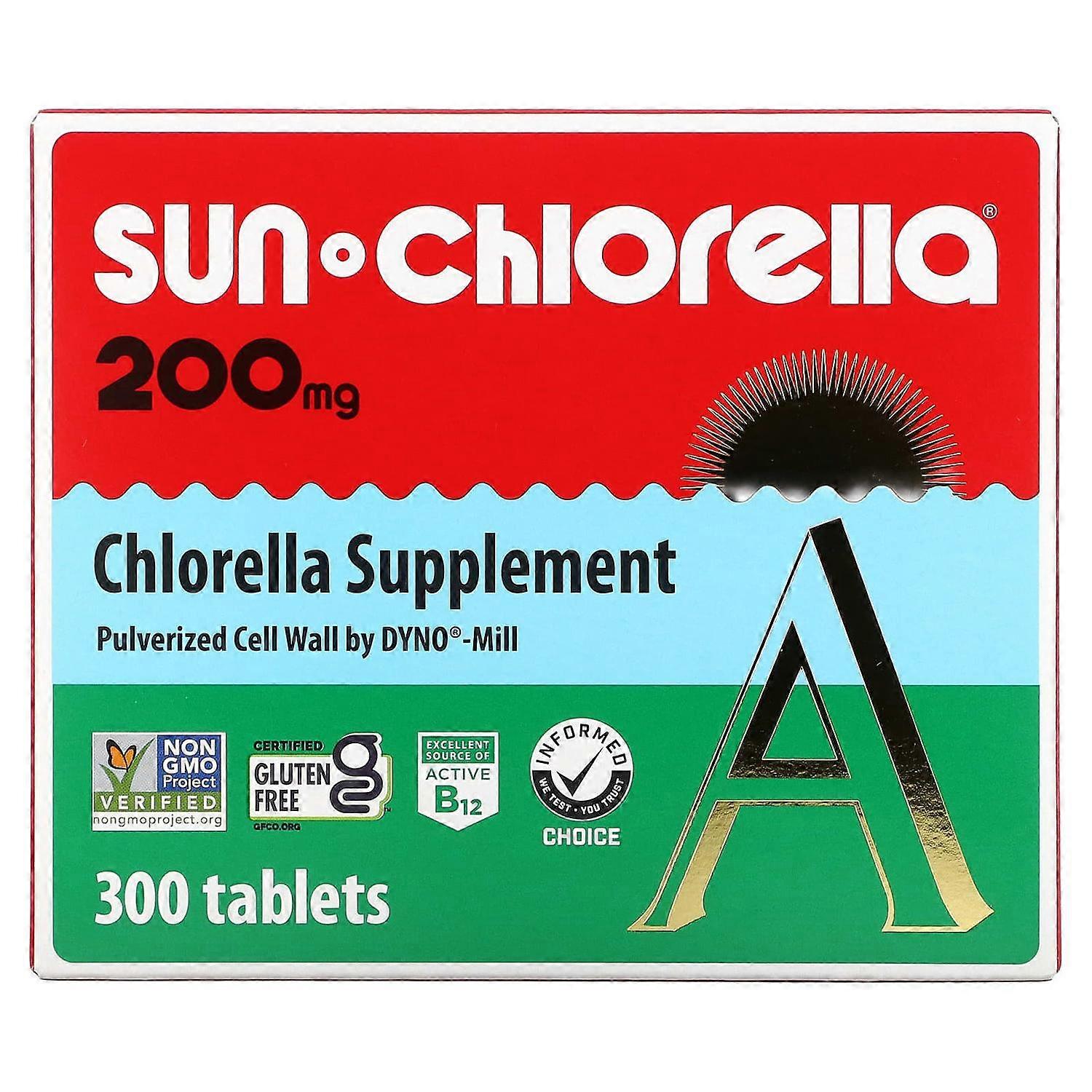 Sun Chlorella, Chlorella Supplement, 200 mg, 300 Tablets
