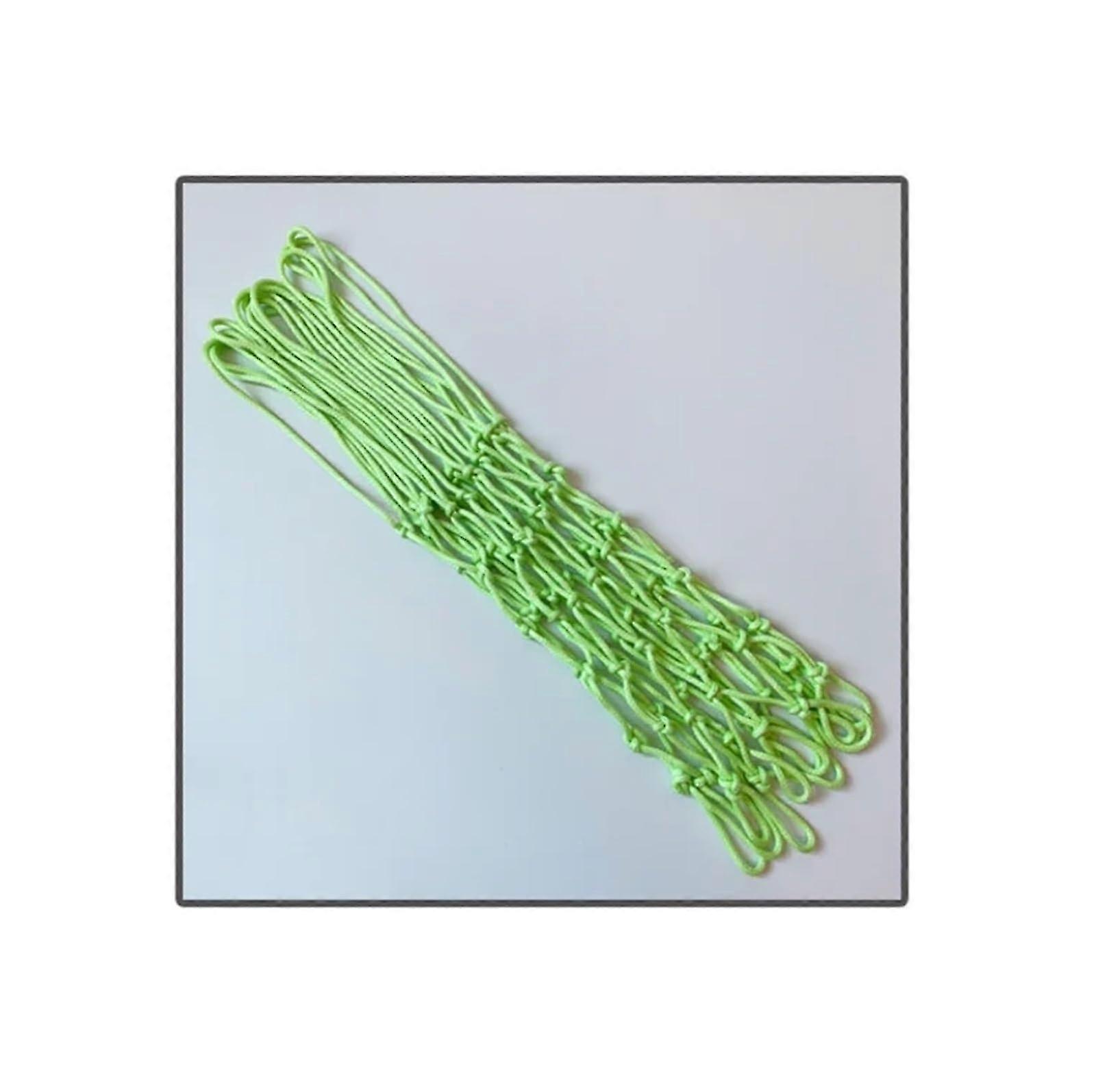 Small Basketball Hoop Net 10PC 50CM Standard Luminous Basketball net, Green Fluorescent Basketball net for Universal Basketball Stands 26s