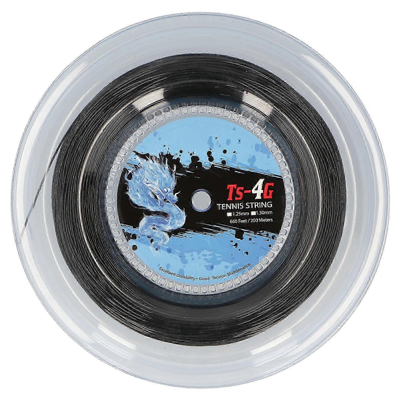 200m Durable Polyester Tennis Racket String Round StrikeResistance Hard Racquet String(1.25mm ) 26s