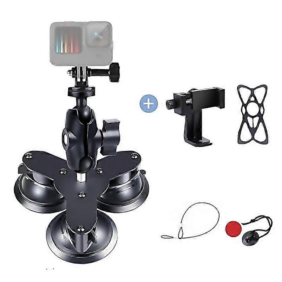 For Triangle Suction Cup Mount For Gopro Dji Osmo Action