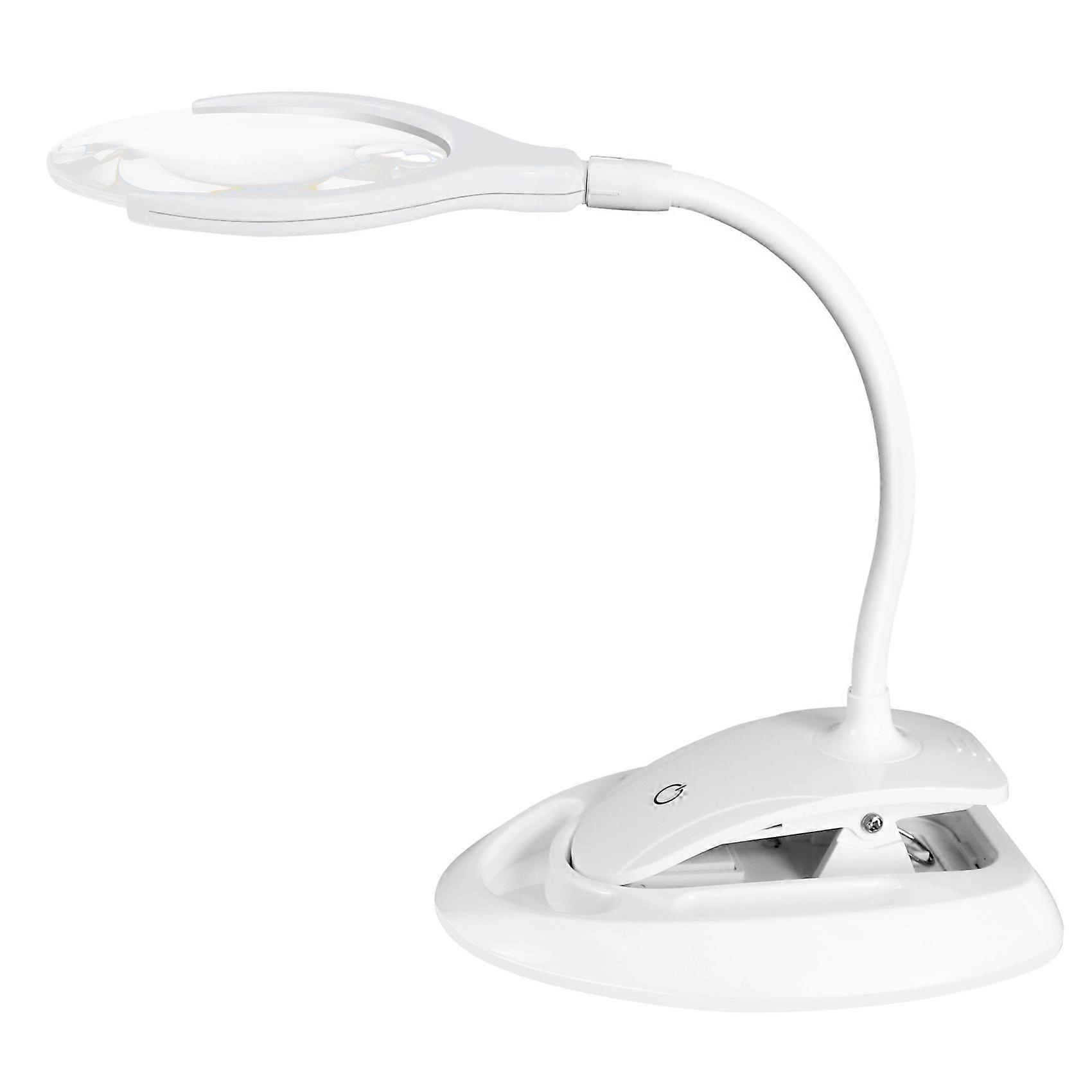 Handheld Magnifier 3X 8X Illuminated Desk Table Led Lamp Magnifying Glass Rechargeable Magnifier With Light For Crafts, Hobbies, Inspection, Reading