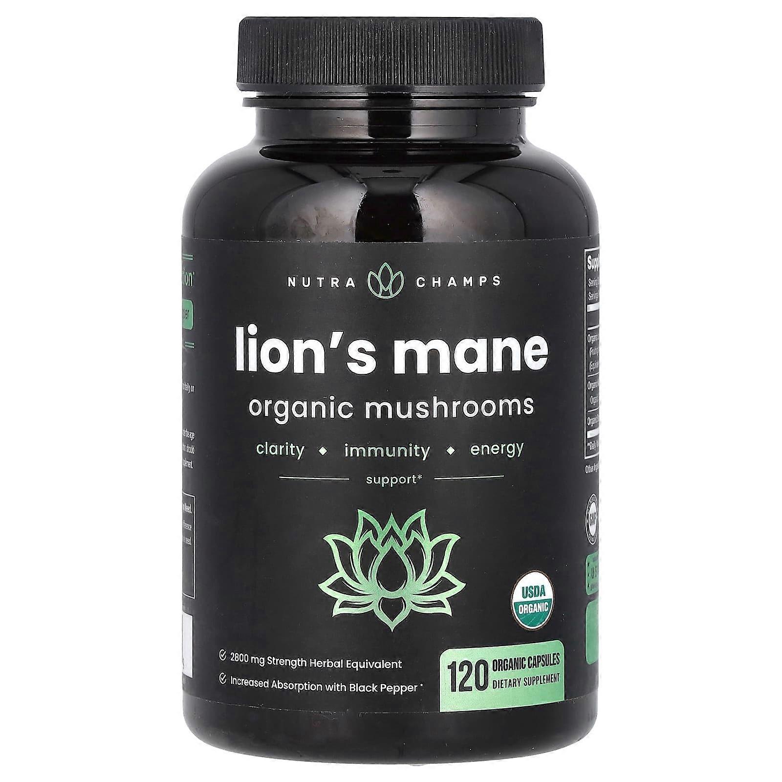 Lion's Mane, 120 Organic Capsules