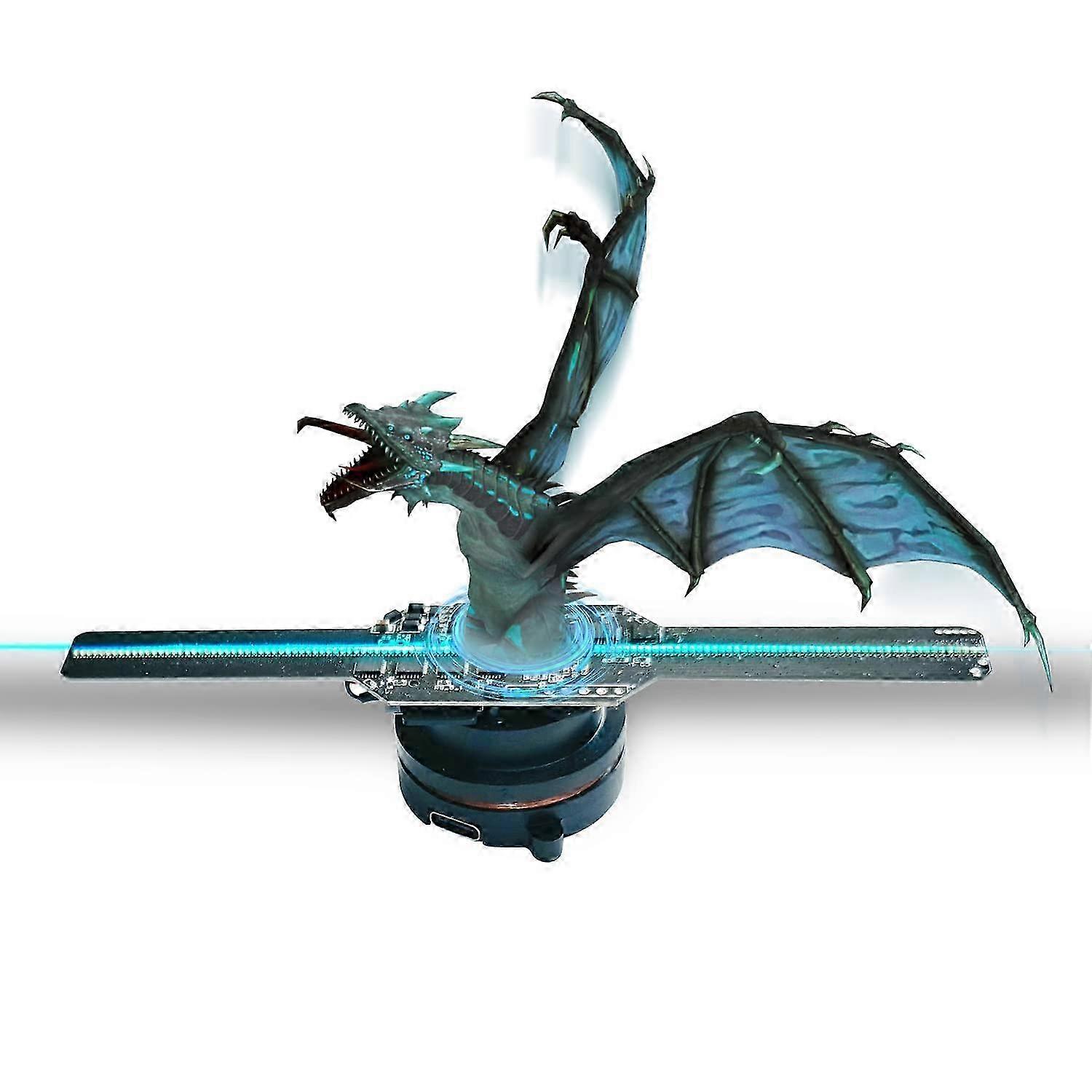 3D Holographic Fan Projector - 5.5 Inch Wi-Fi LED Display for HD Holographic Christmas Tree Decorations