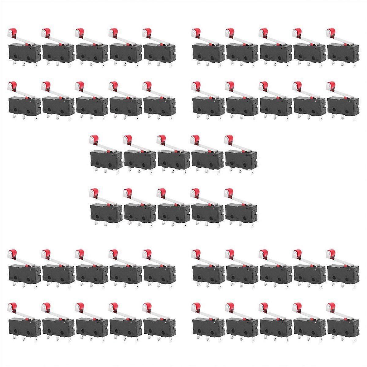 10 Pcs Mini Micro-Limit Switch Roller Lever Arm SPDT Snap Action LOT