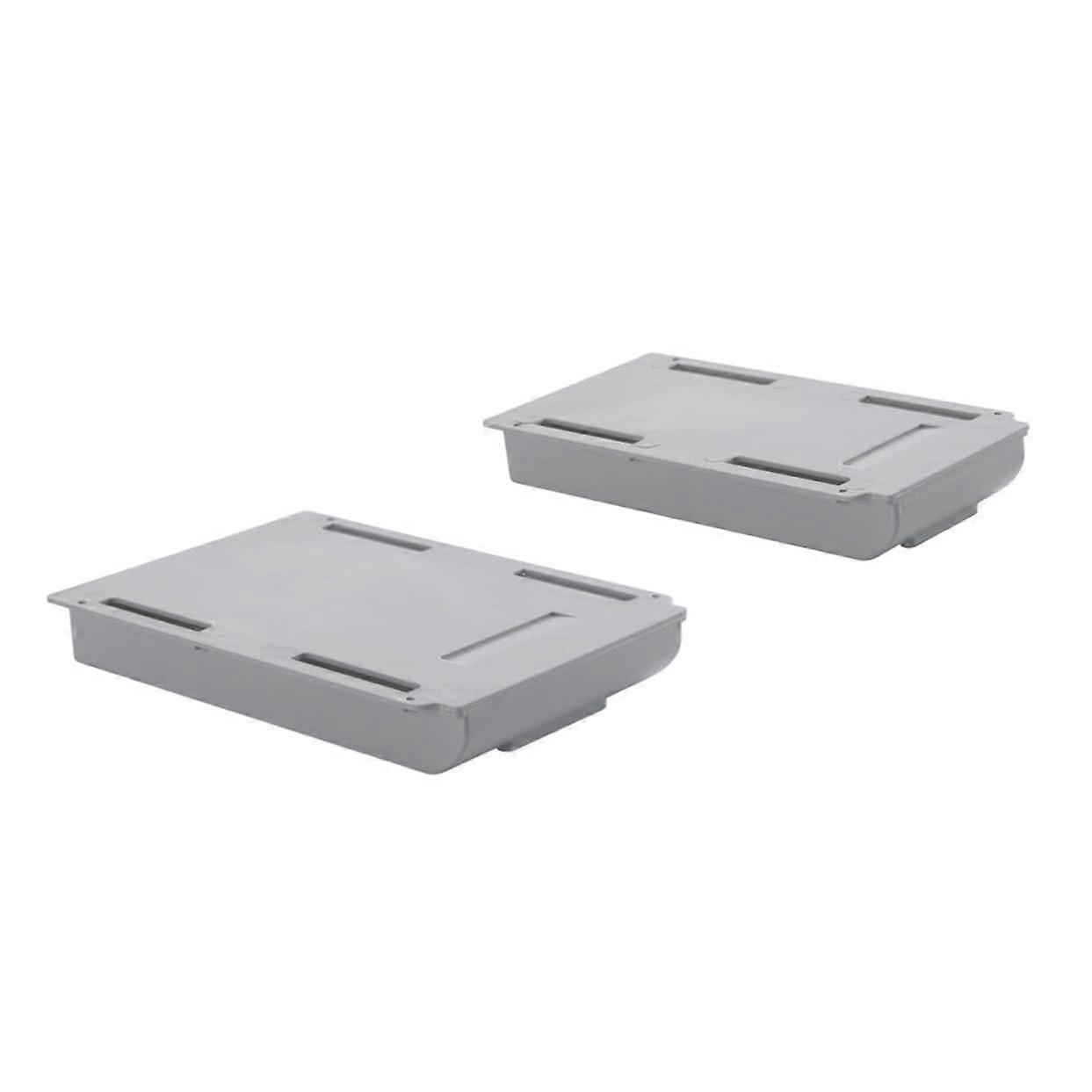Under Desk Storage 2Pcs Plastic SelfAdhesive Hidden Desktop Organizer Pens and Stationery Sundries with Smooth Surface