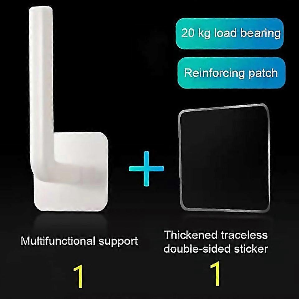 For Paper Towel Holder Wall Mounted Hooks Kitchen Storage Organizer Gadget Set Tools