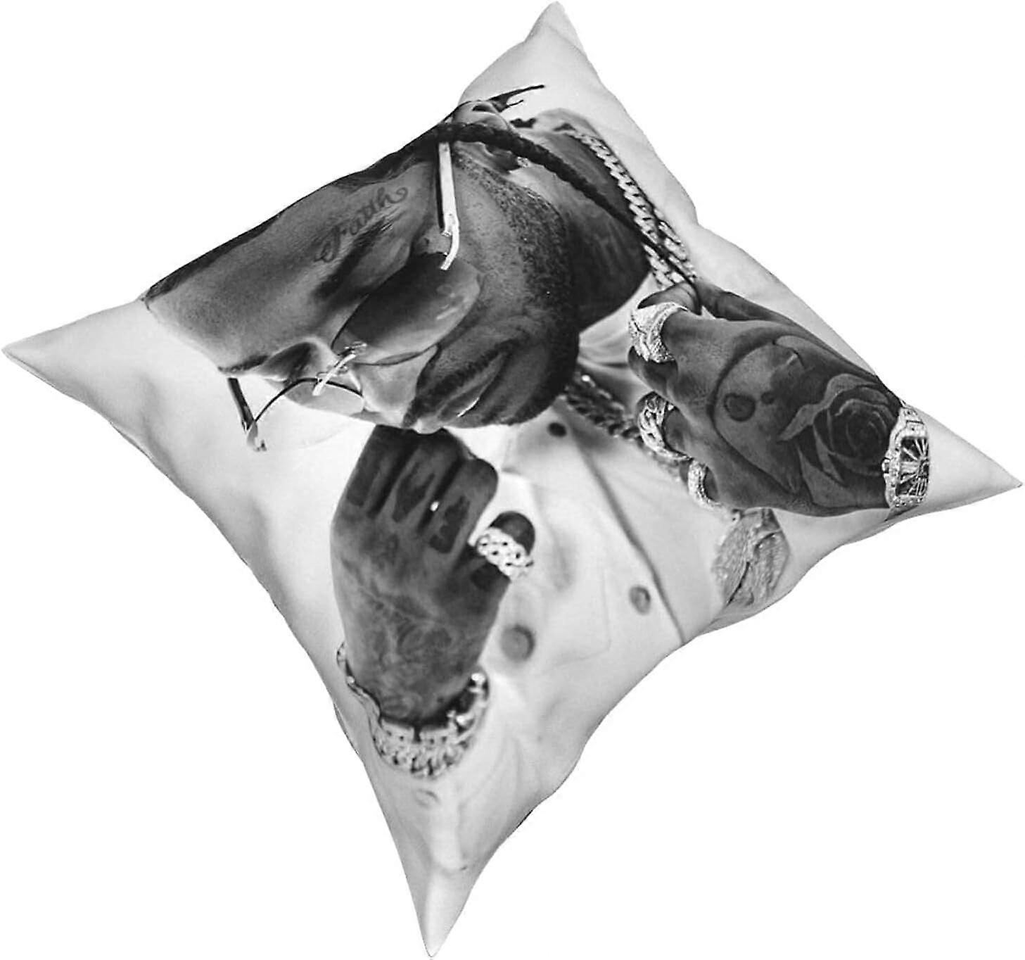 y51 Po P SMOケリップタペストリー枕カバーファッションスクエア枕カバークッションカバー装飾スロー枕カバー18 X 18インチ45 X 45 cm -TB1551 io51