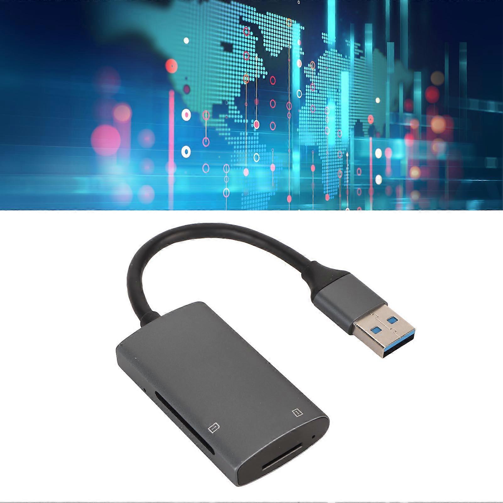 USB 3.0 Memory Card Reader Durable Portable High Speed Transmission TF Card Reader for Laptop 