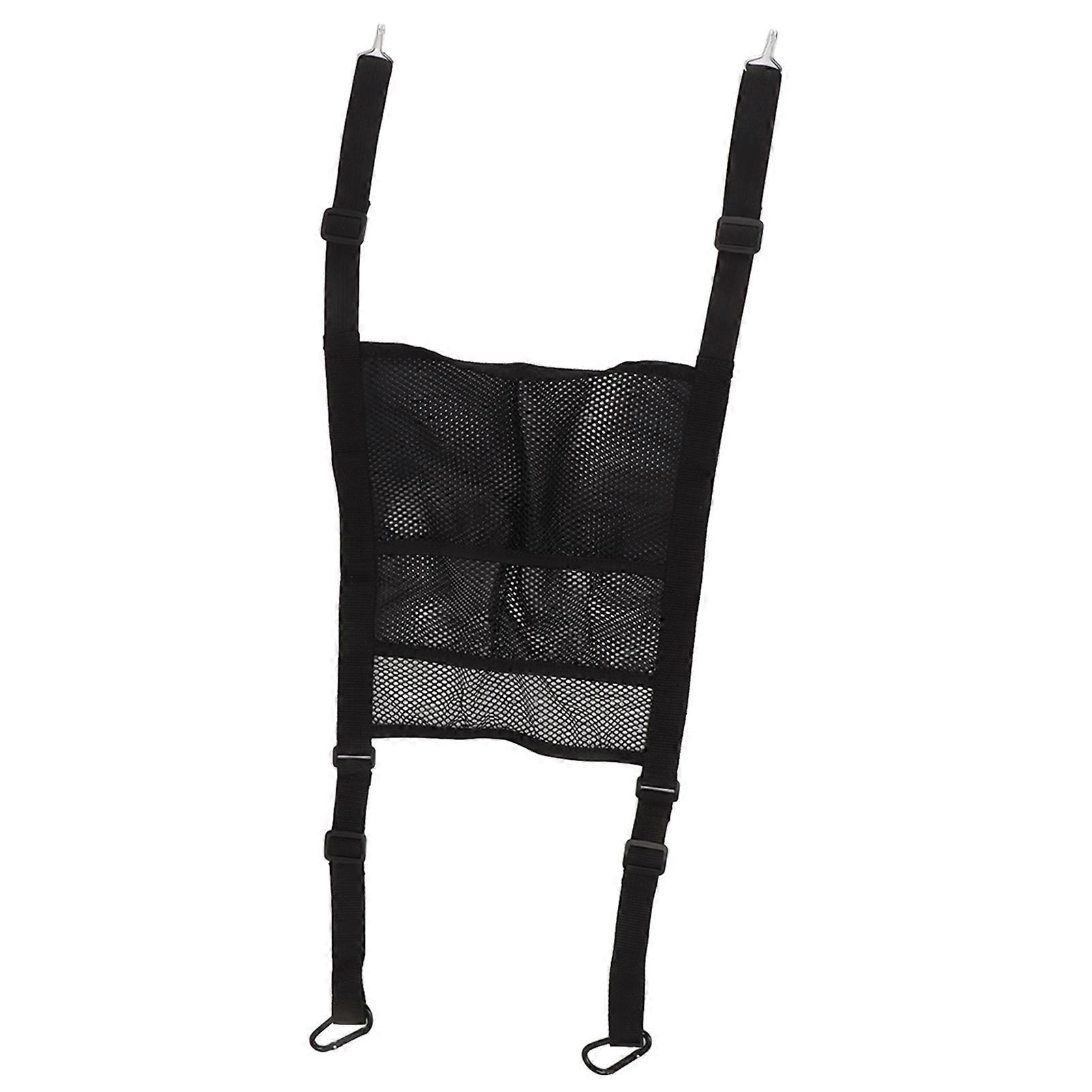 Car Net Bag Barrier 3 Layer Stretchable Universal Backseat Mesh Organizer Dog Children Barrier for Cars SUVs 