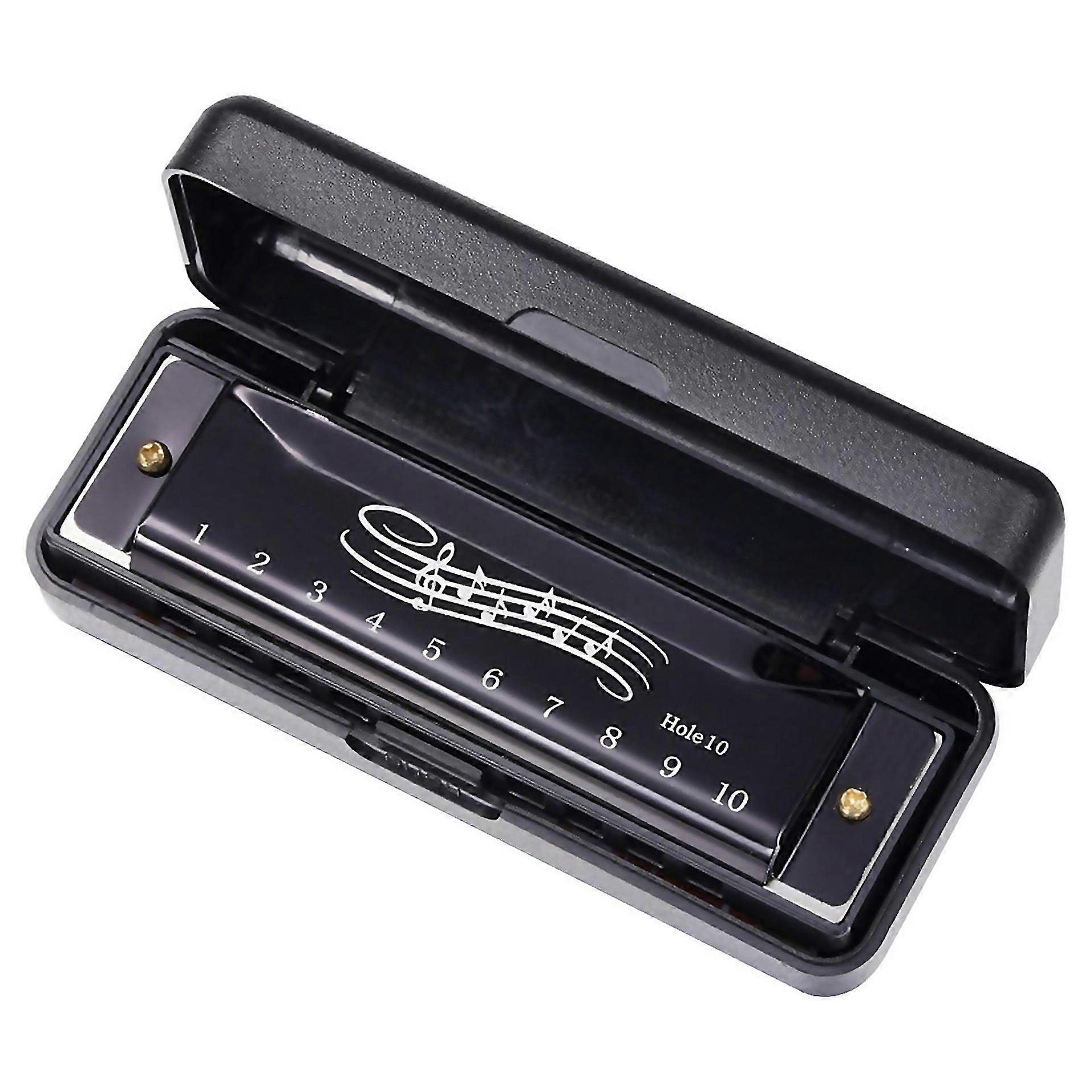 For Harmonica Key Of C 10 Hole 20 Tones With Cases For Professional Player Beginner Students Musical