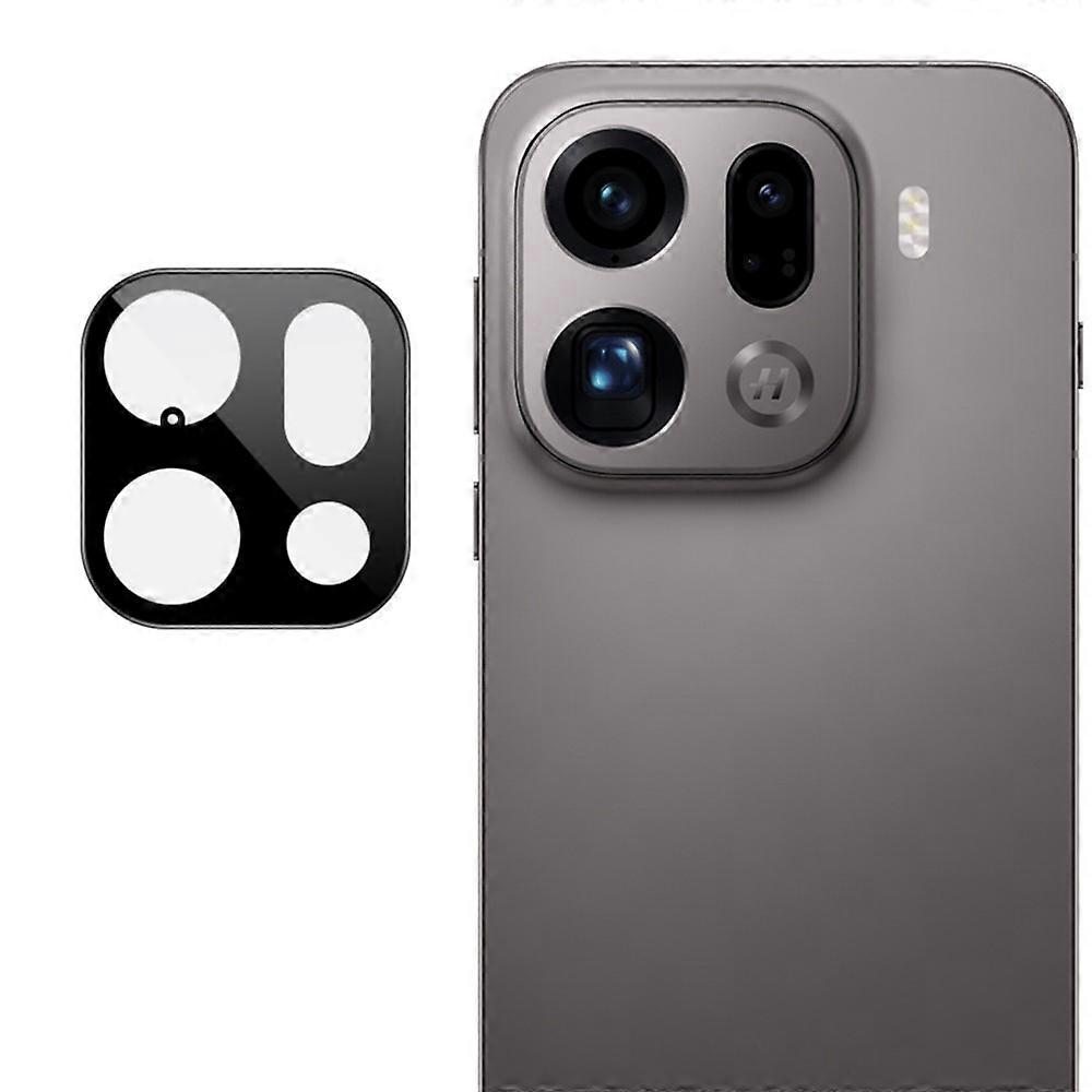 IMAK Compatible For Oppo Find X9 Pro 5G Tempered Glass Camera Lens Protector with Self Positioning Frame (Black Version)
