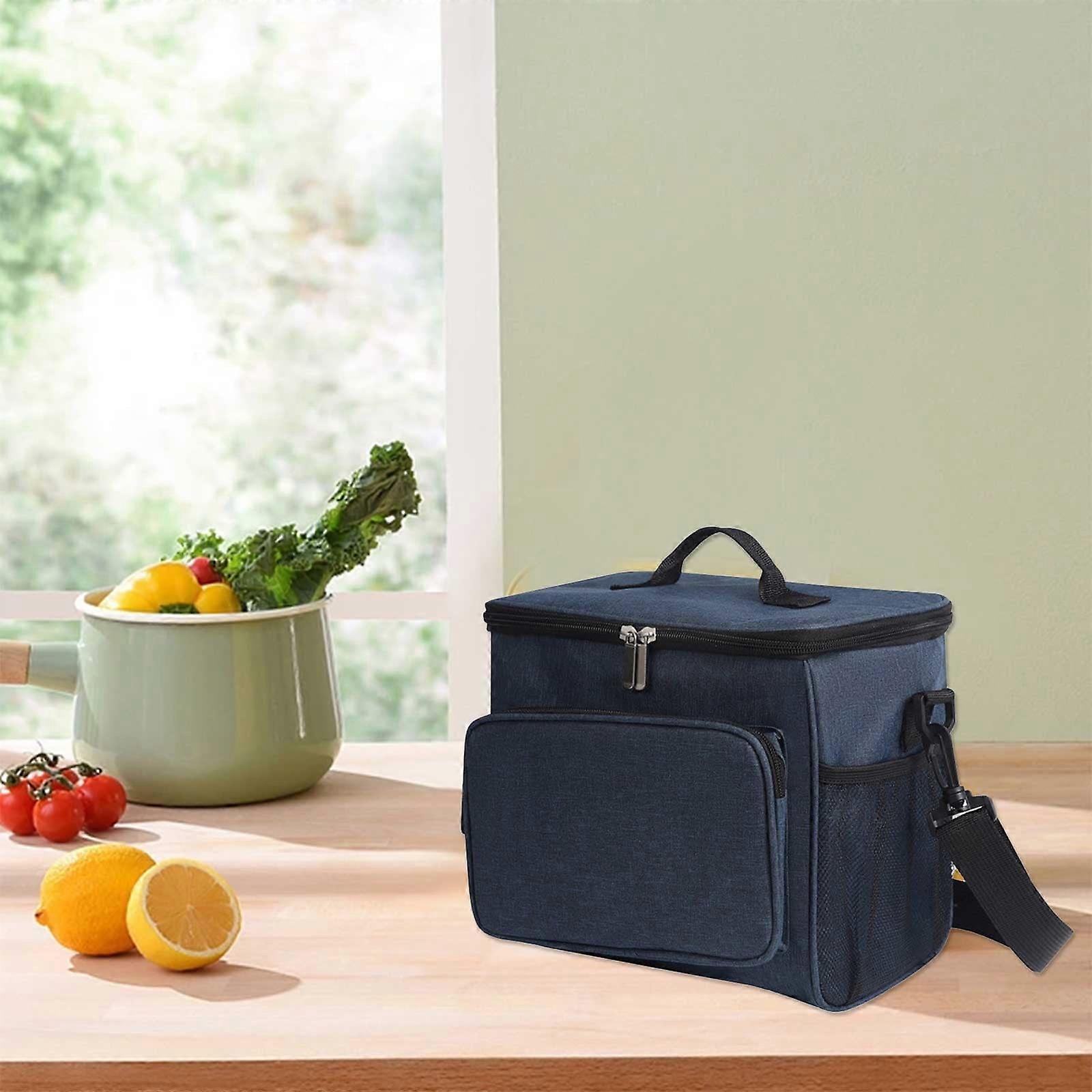 Jacenvly Insulated Lunch Backpack - Reusable, Leak-Proof, Adjustable Strap, Compatible with Office, School, Picnics, Beach