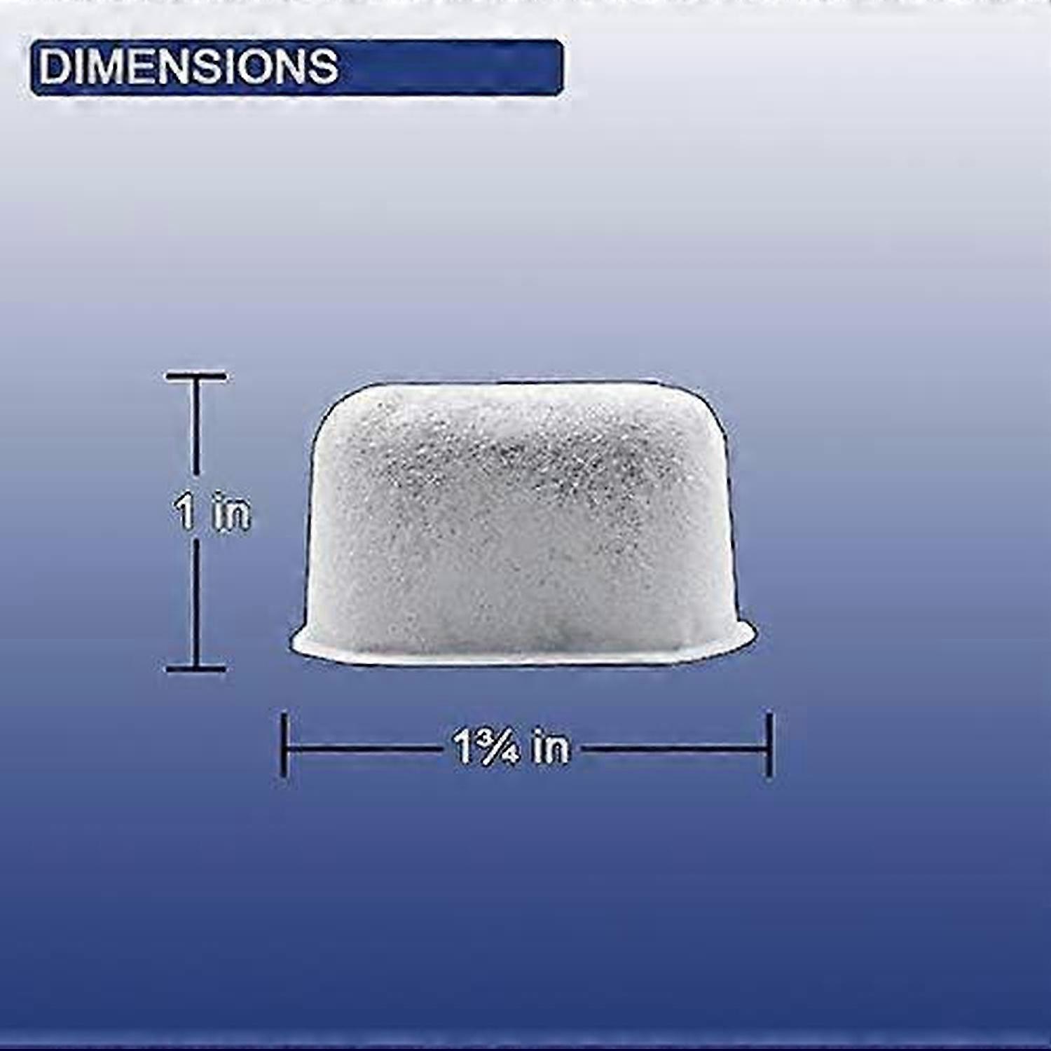 Charcoal Water Filters 12-Pack For Cuisinart Coffee Machines Replacement Filters