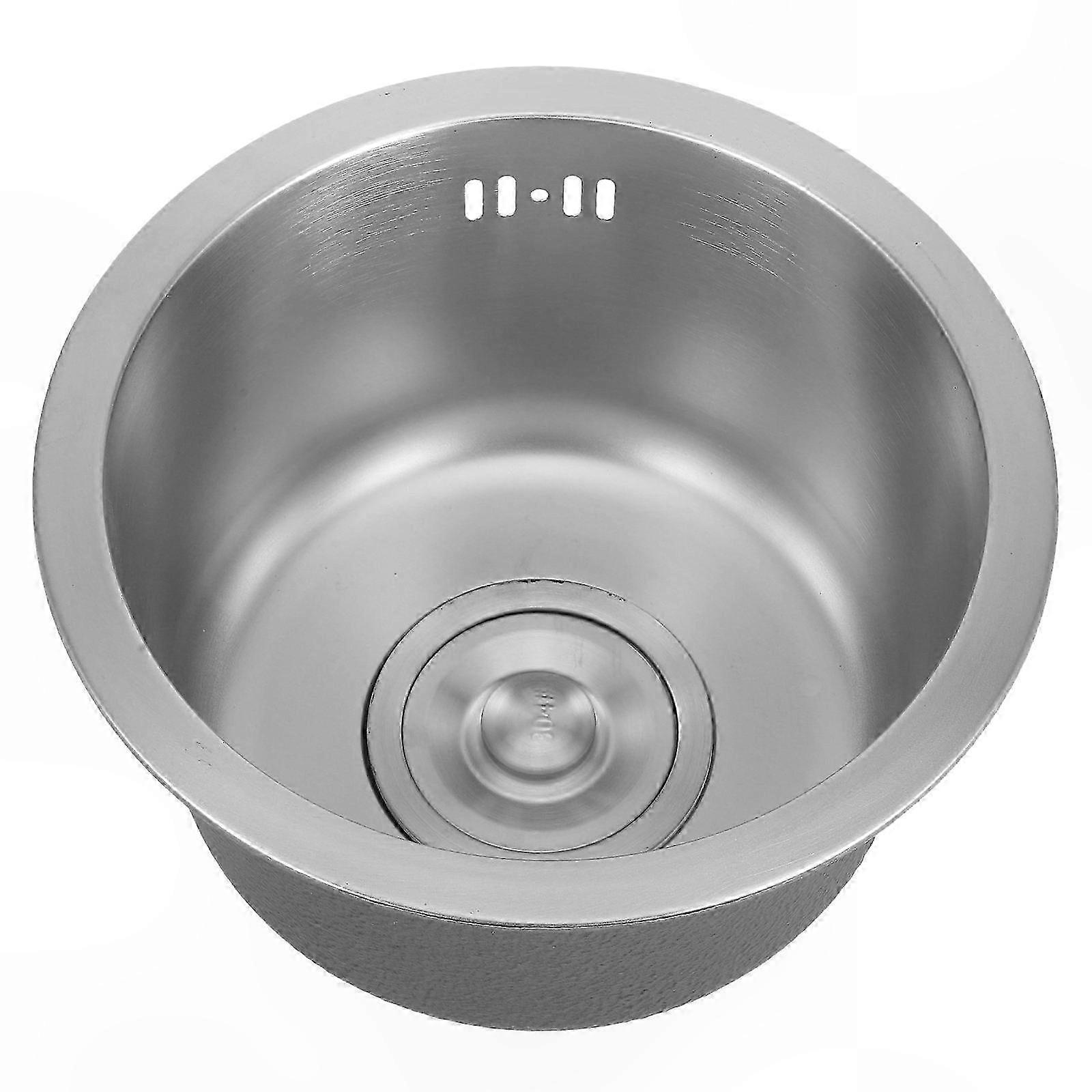 11 Inch Stainless Steel Round Bar Sink for RV Outdoor Kitchen Small Size