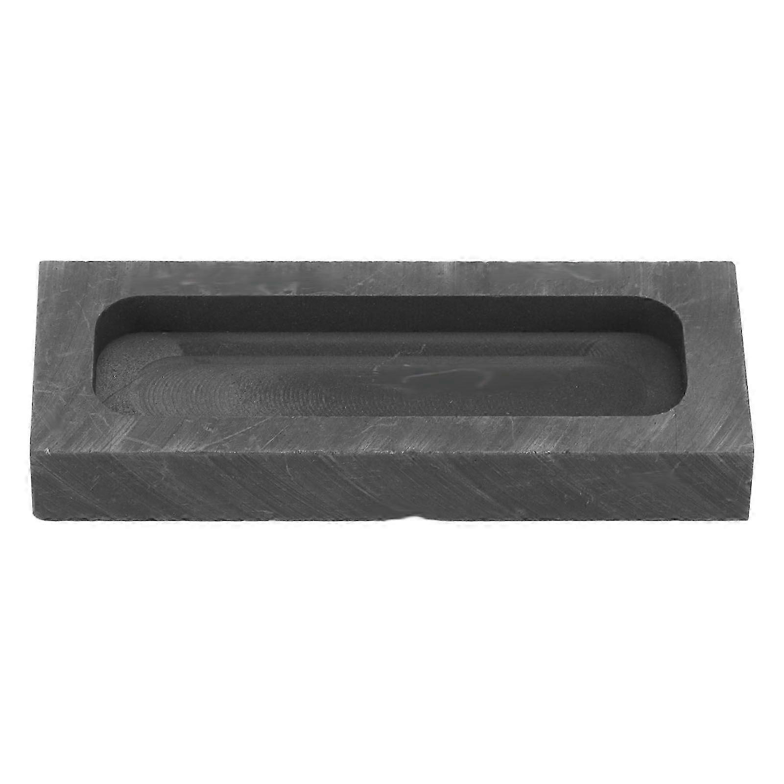 Graphite Ingot Mold Rectangular Prevent Corrosion Gold Silver Graphite Crucible Mould for Casting Melting Refining