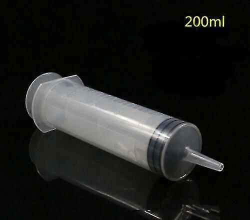 100-200ml Reutilizable Big Large Plastic Hydroponics Nutriente Measuring Syringe H