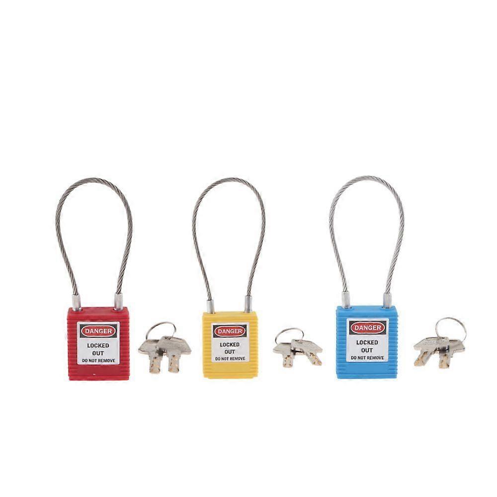 Safety lockout padlock padlock with key