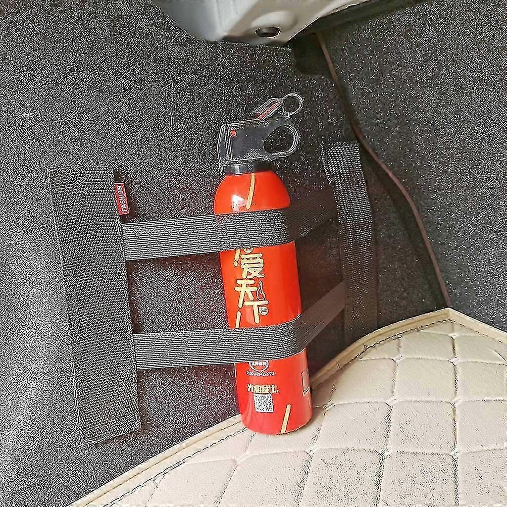 Car Elastic Straps Trunk Storage Device Fire Extinguisher Sticker Fixed Straps