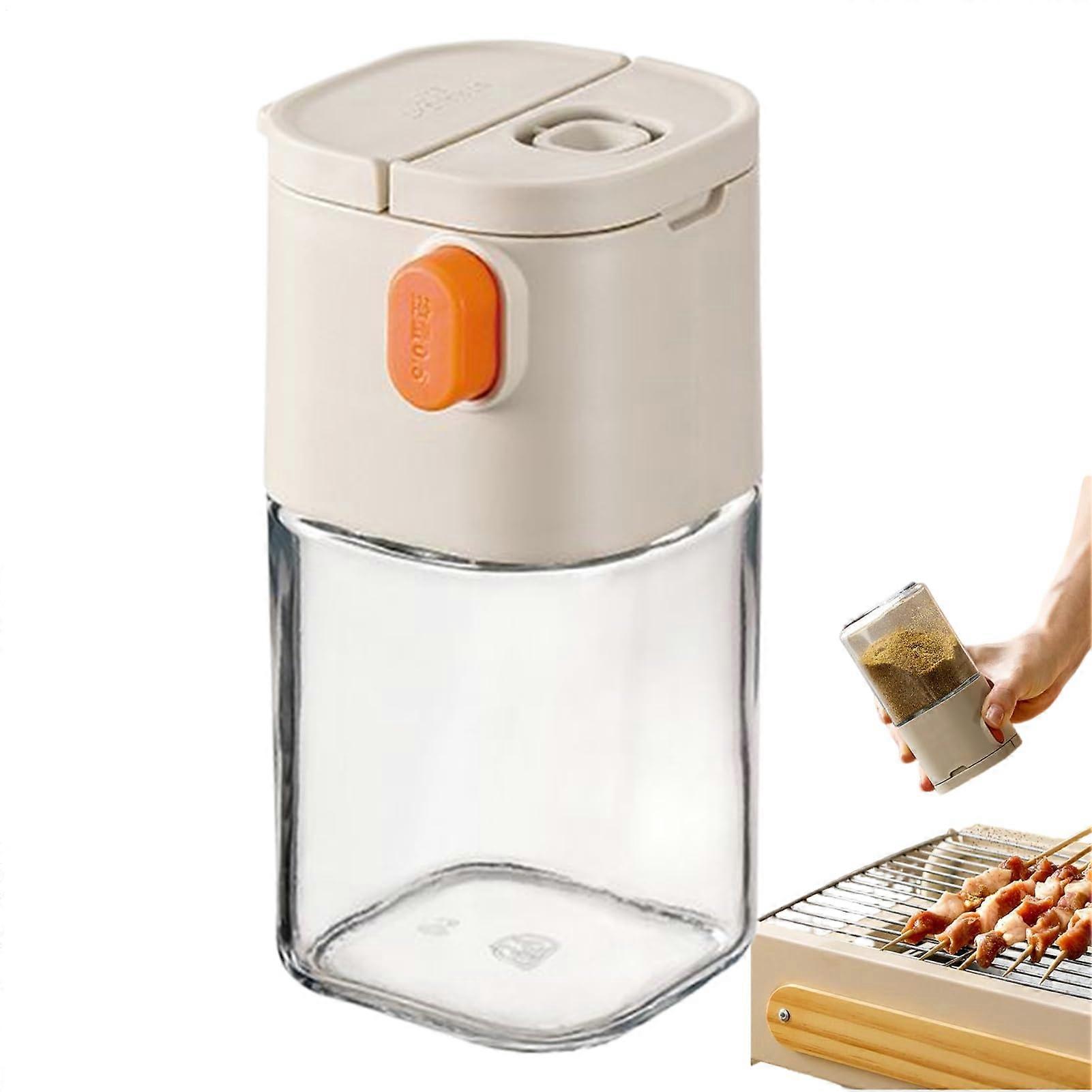 Seasoning Bottle Double Nozzle Salt Pepper Shakers Precise Measuring Container For Sugar Powder Vanilla Extract Travel