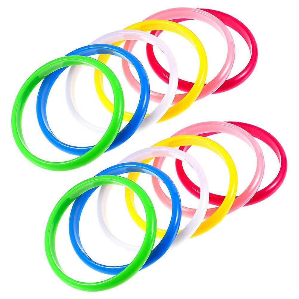 36Pcs Assorted Candy Color Plastic Bangle Bracelets for Decoration Fun