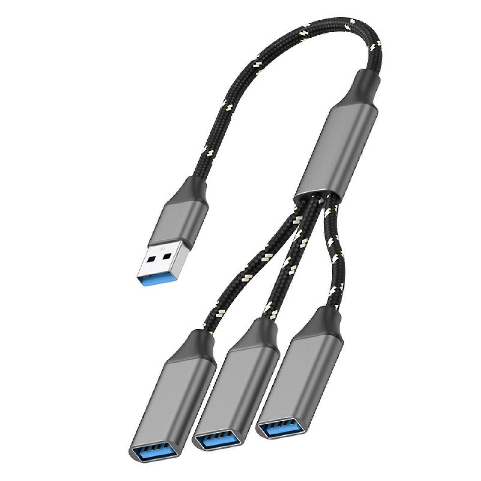 USB 2.0 Port USB Hub OTG Cable Supports File Transfer Charging Peripherals Suitable for Phone Laptop Various Device Multicolor
