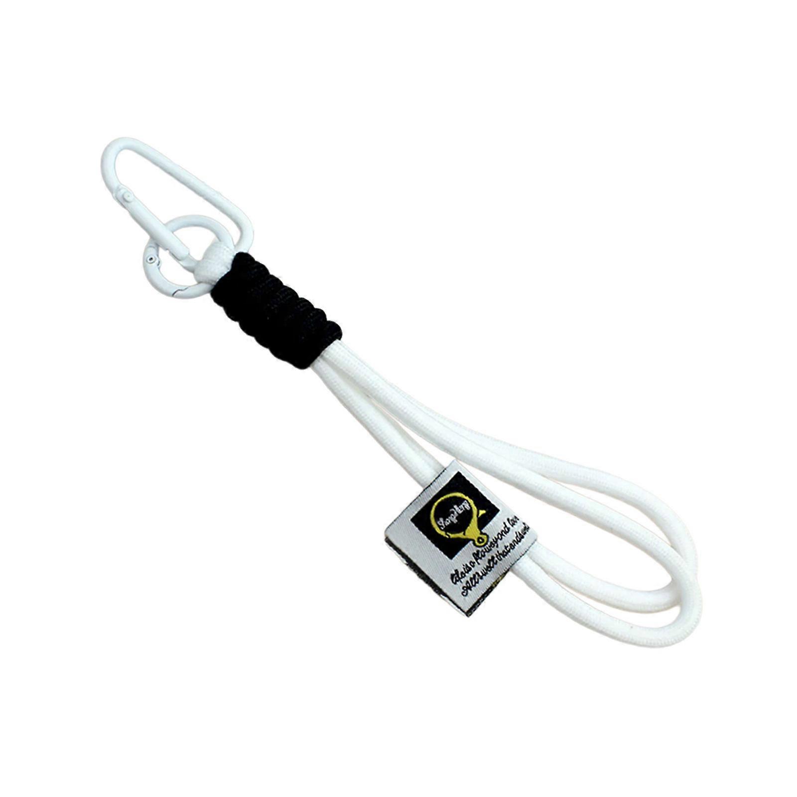 Lightweight Soft Key Rope Key Holder Strap Keychain Feature Reinforced Clasp And Textured Design For Daily Essential  White