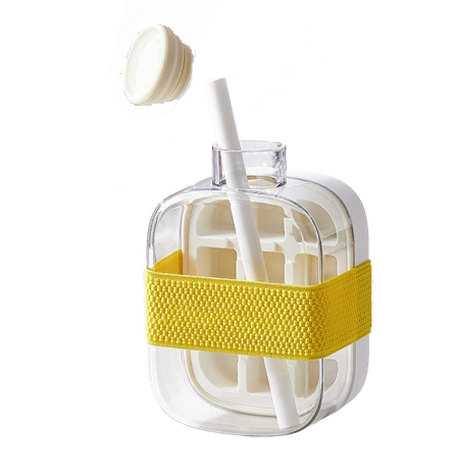 Creative Kettle With Handy Cups 500ml White ABS Water Press Ice Grid Coffee Juice Maker