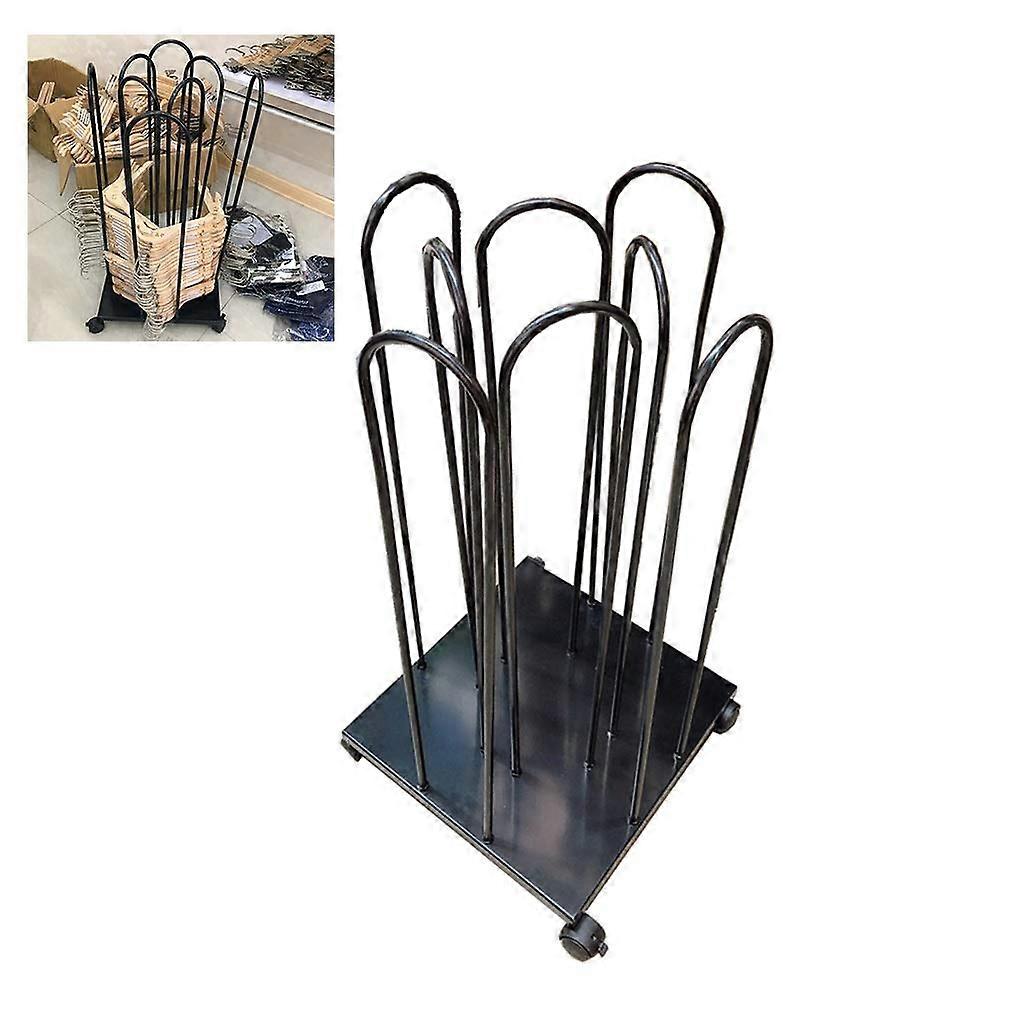 Heavy Duty Hanger Storage Stand with Wheels, Adjustable Clothing Rack for Retail Store Display and Organization