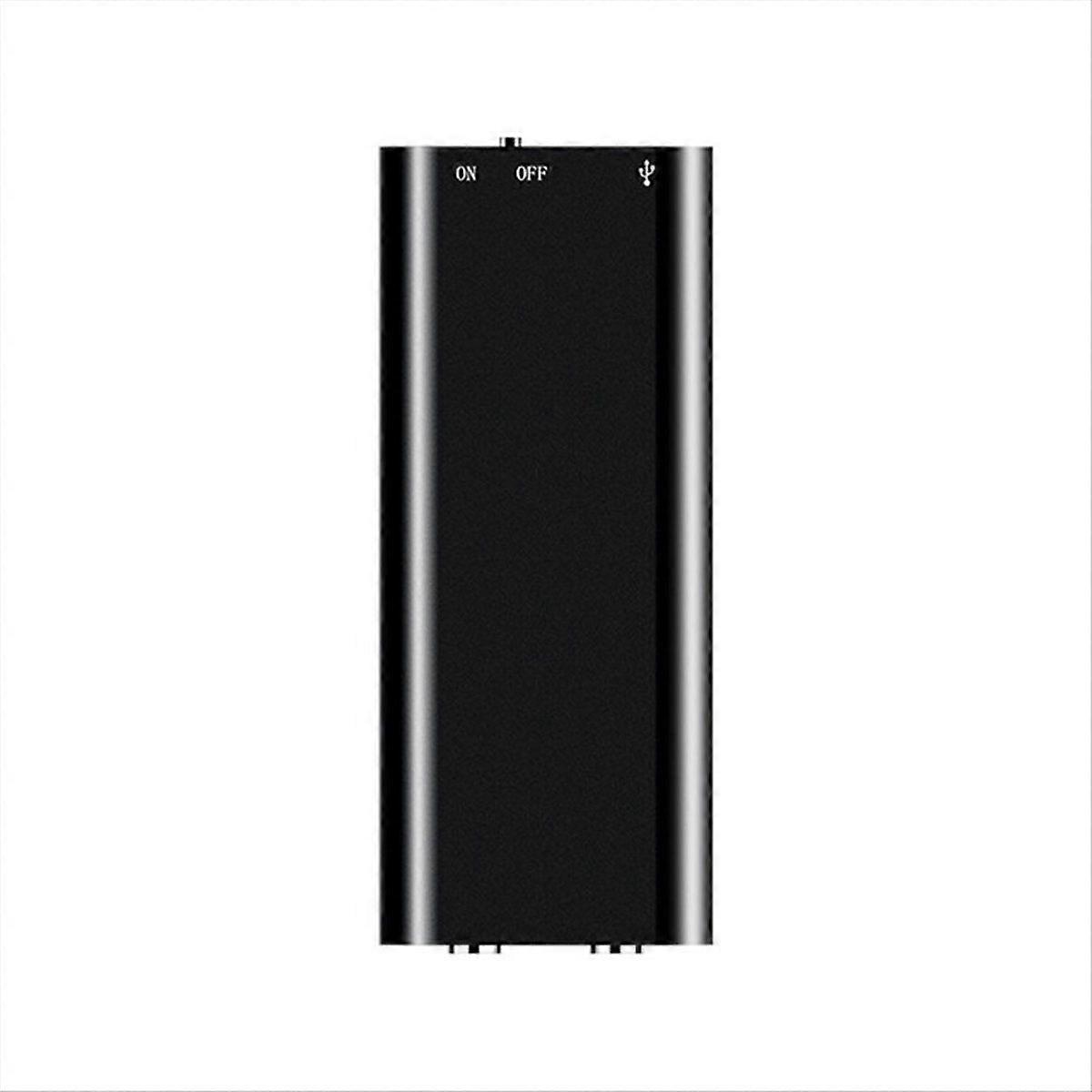Ultra-Thin Voice Recorder Digtal Sound Activated Dictaphone Noise Reduce Record Encrypt Documen MP3 Player Style:16G