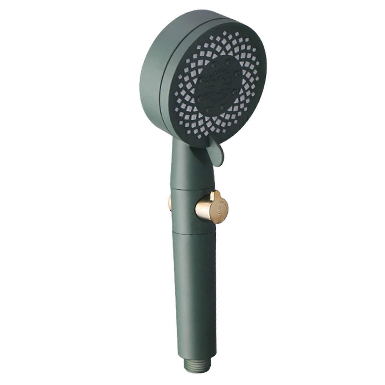 YOBOLK Turbo Shower Head with 5 Bathing Modes, Pressurized Water Stop Function - Compatible with Standard Shower Systems