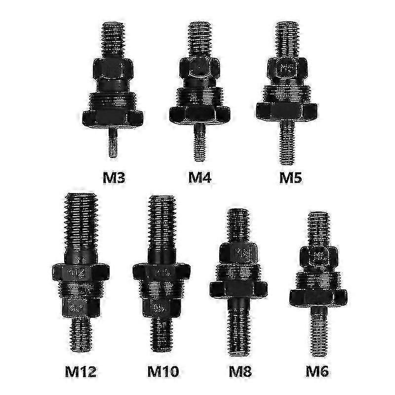 Threaded Mandrel Pull Rod Adapter Replacement Rivet Nut Tool Heads for Riveter Machine Accessories