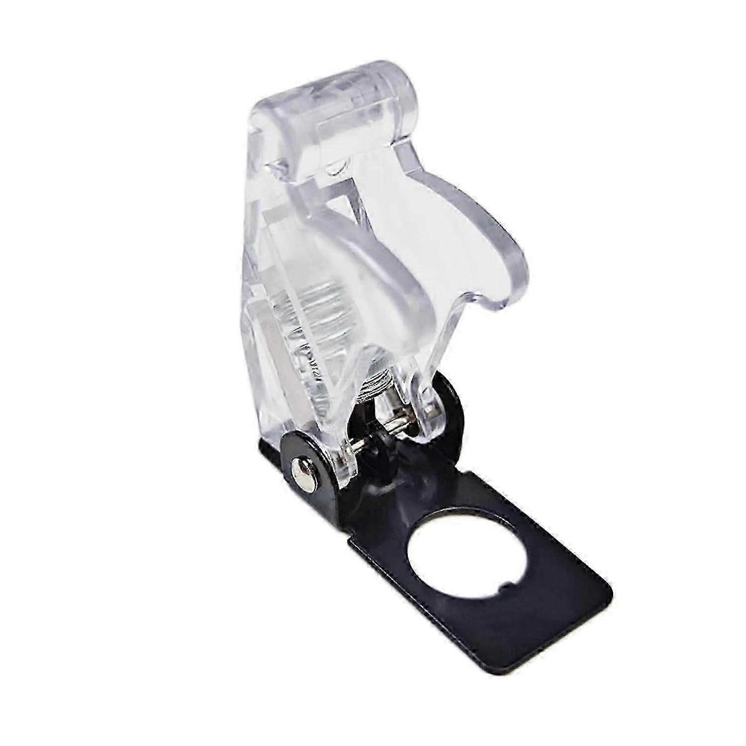 w 1Pcs LED Toggle Switch Flip Up Cover Transparent Blue Fits LED Toggle Switches Polycarbonate Flip Up Cover