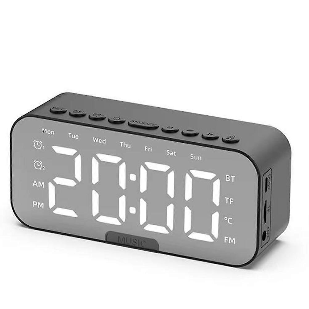 Multifunctional LED Digital Alarm Clock for Bedroom & Office - Displays Temperature, Features FM Radio, with LED Display