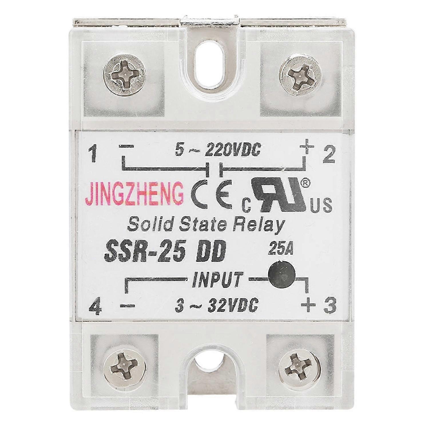 SSR-25 DD 25A 5-220VDC Solid State Relay For Industrial Automation Process