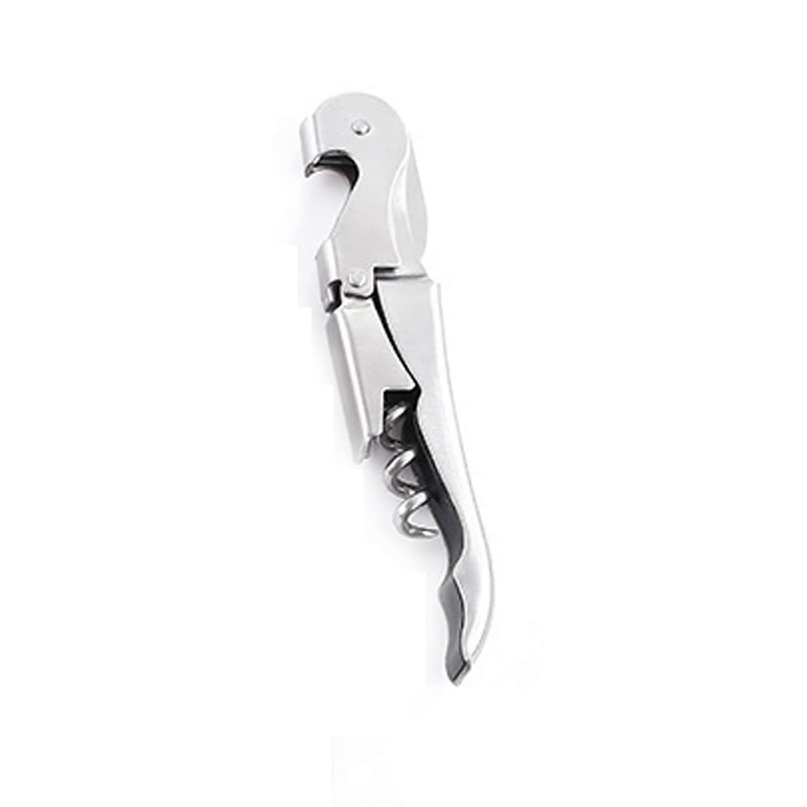 Wine Bottle Opener Corkscrew with Folding Waiters Knife and Beer Cap Remover, Bird Handle Silver