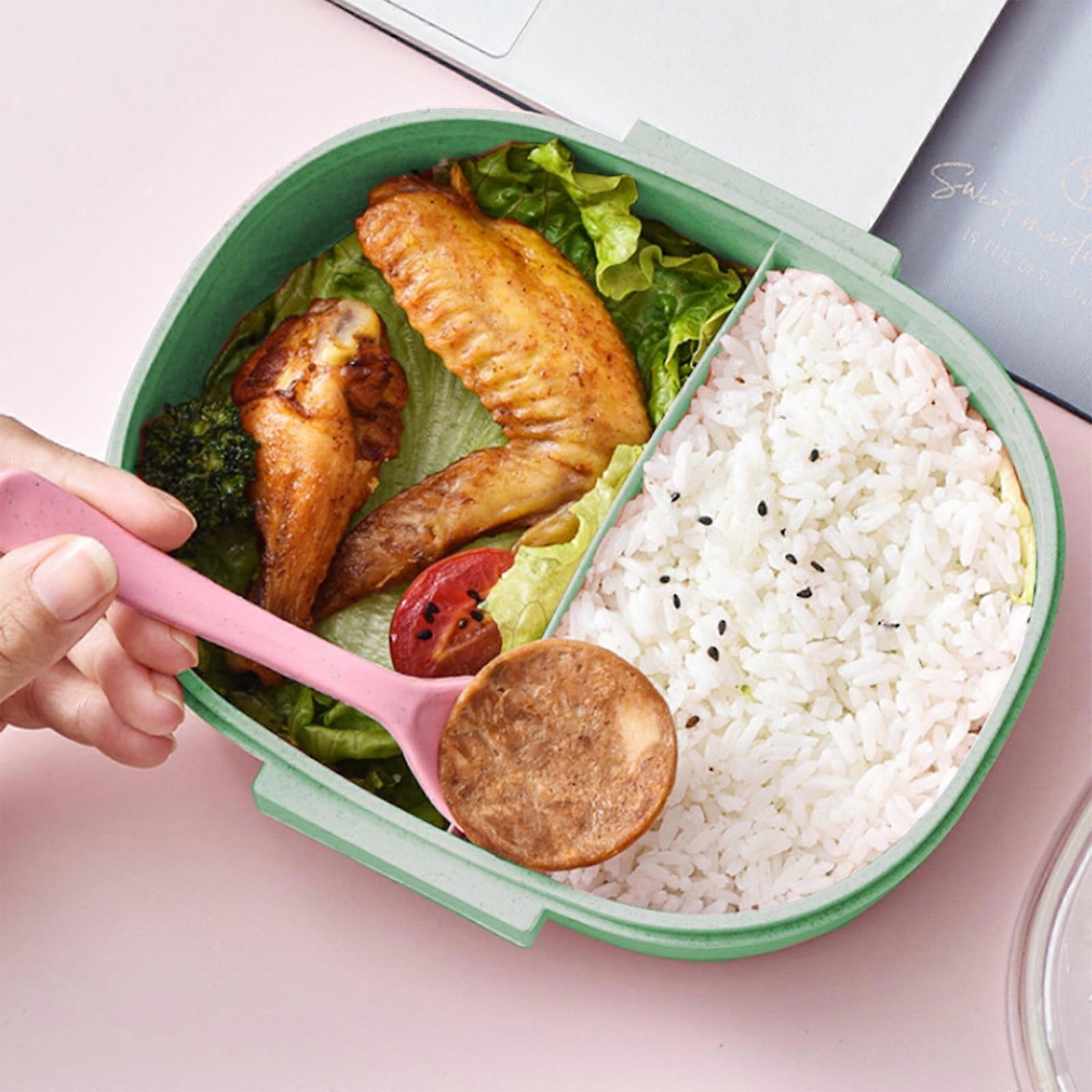 Hohaski Wheats Straw Layer Lunch Box Mobile Phone Holders Lunch Box Student office Worker Lunch Box Microwaveable Lunch Box